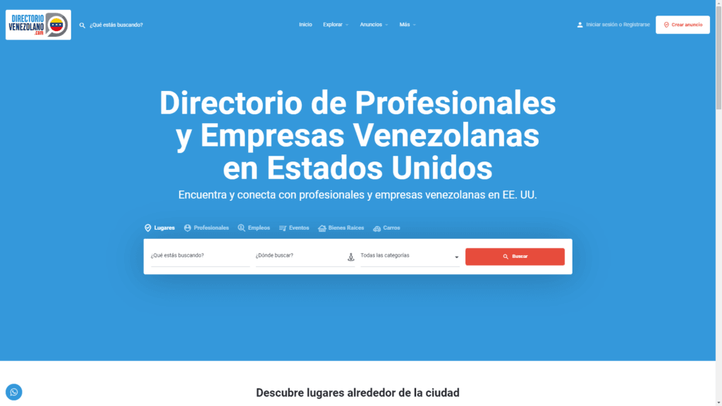 DirectorioVenezolano.com: Conectando a Venezolanos en EE.UU.