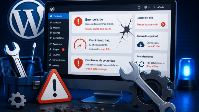 5 señales de que tu sitio WordPress necesita mantenimiento urgente
