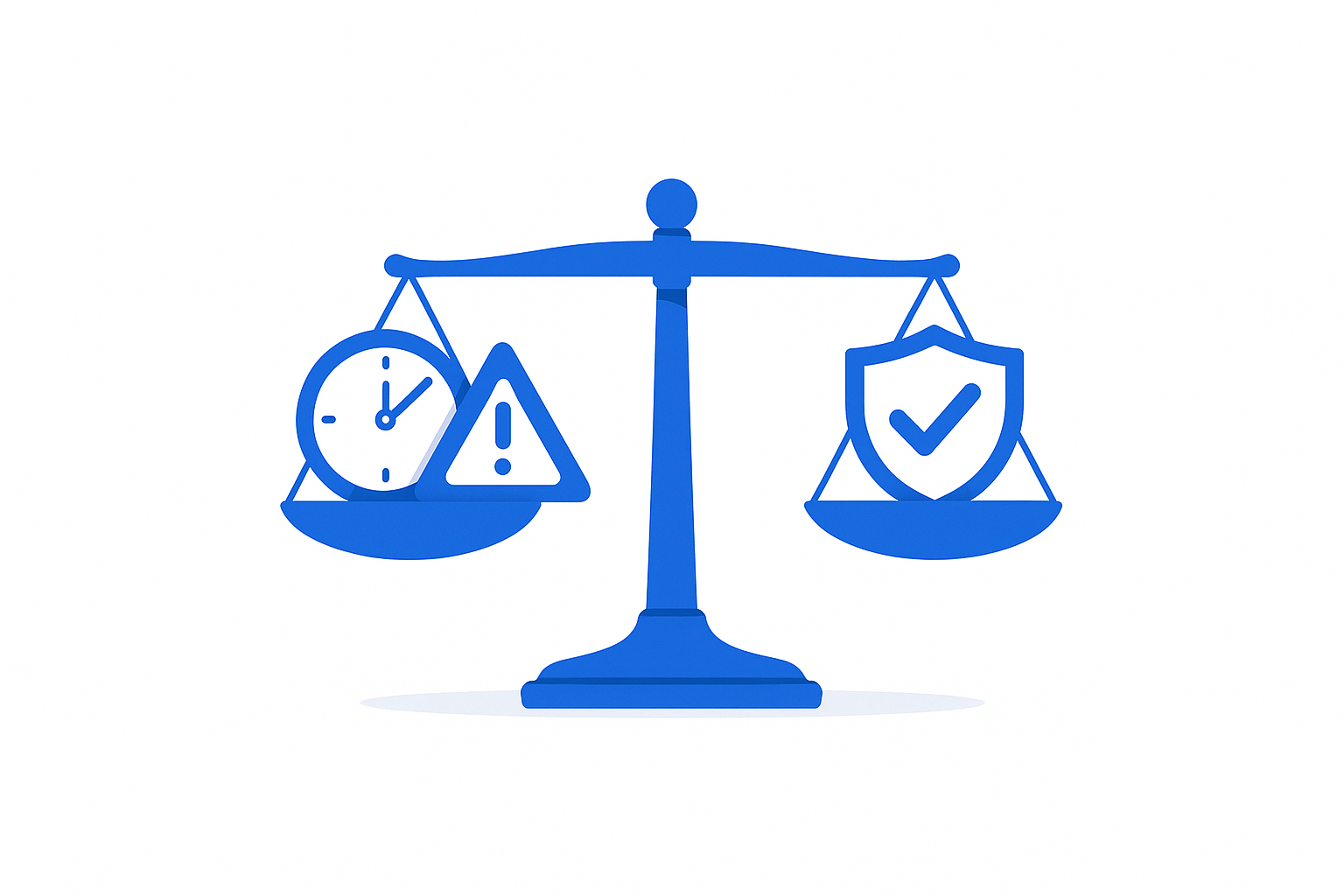 Balanza entre el tiempo y el riesgo frente a la tranquilidad